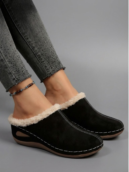 Tina™ – Fur-Lined Slip-On Sandals