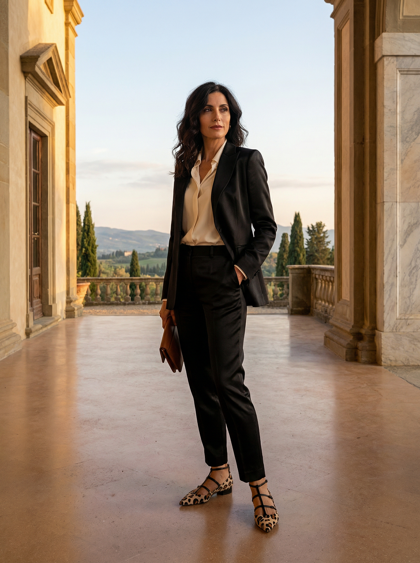 Ballerina Gioia – Animal-print flat with anti-stress comfort